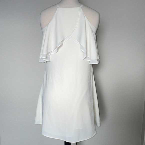 RACHEL ROY ivory white off the shoulder mini dress in women’s size XS - Picture 5 of 10